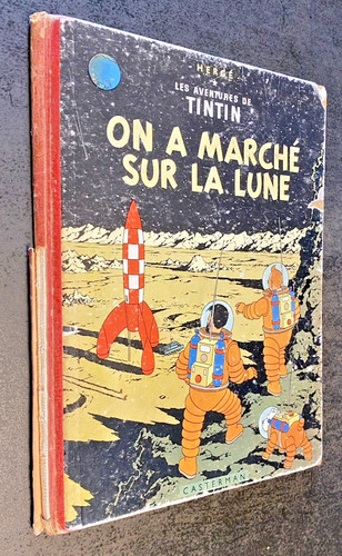 Tintin marché sur la - a,