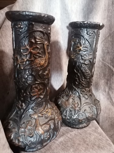 Paire vases art nouveau - vases,
