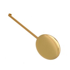 Pendule en métal doré avec