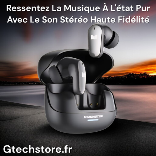 Casque jeu monster - tws, avec