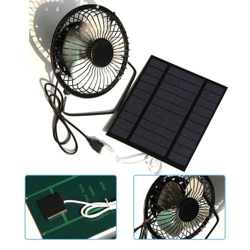 Ventilateur solaire usb - ventilateur,
