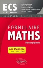Formulaire maths ECS 1re et 2e