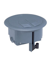 Boîte de sol 3 modules à équiper d'une prise 2P+T 2 modules et 1 prise RJ45 1 mo