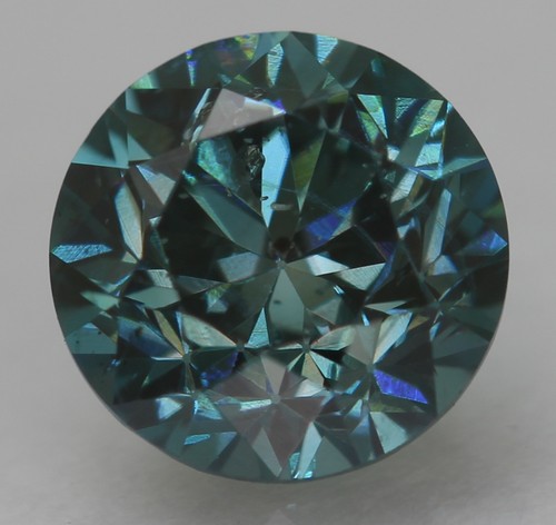 Carat bleu vif si1 - 0.51, rond