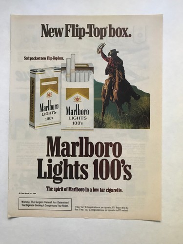 Marlboro lights 100 - new, flip