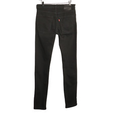Hommes Levi's 512 Jean Noir Coton Extensible Étroit Taille W32 L35 JJJ262