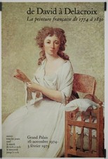 De David à Delacroix 1974 Affiche Originale Exposition