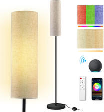 Lampadaire Sur Pied Salon, RGBWW Lampadaire LED Compatible Avec Alexa/Google Hom