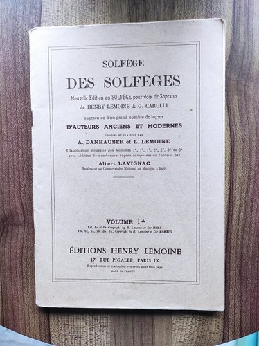 Livre ancien solfège - livre, 'solfège