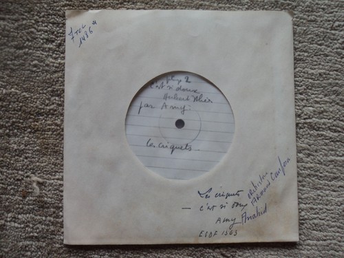 45t test pressing amy - pressing,