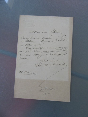 Lettre autographe 1867 - autographe, leon