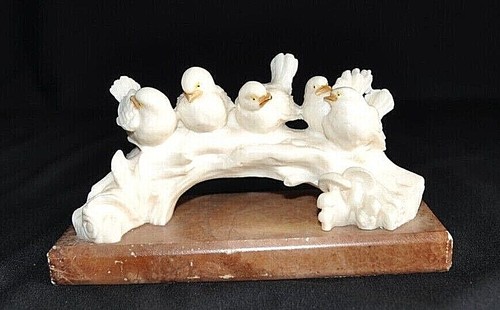 Anciens oiseaux resine - 5, en