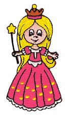 ag60★Princesse fée baguette magique écusson image à repasser application patc...