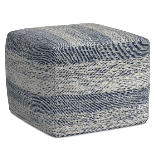 Clay inch boho square pouf - clay,