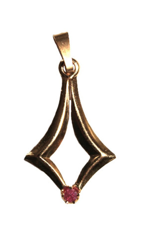 Ancien pendentif plaqué - , or