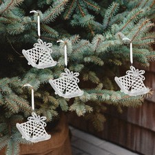  Cloche suspendue de noël en acrylique, décoration suspendue pour arbre de noël