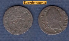 Louis XV Liard d'Aix louis XV 1767 & B TB en cuivre