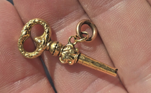 Clé montre gousset - or, gold