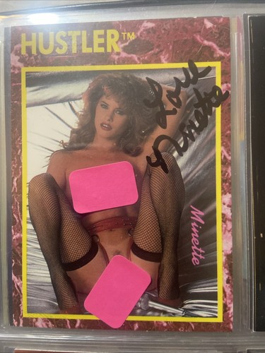 Minstrel signed hustler card - hustler,