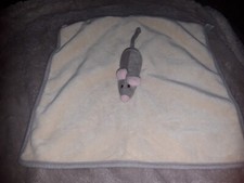 Doudou plat Souris Grise