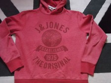 pull sweat JACK & JONES taille L en BON ETAT rouge chiné