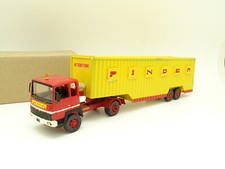 Minicirque Réalisation artisanale 1/50  Renault R370 Semi Remorque Cirque Pinder