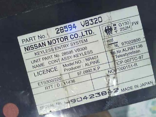 28594vb320 calculateur moteur - calculateur,
