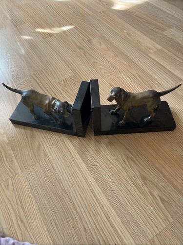 Serre livres art déco chiens - serre,