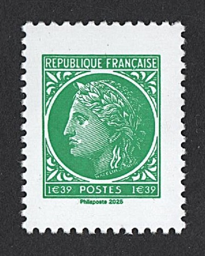France 2025 timbre - 2025, vert