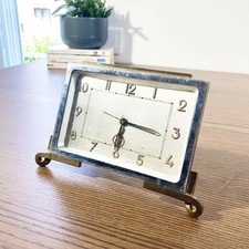 Jolie Horloge Art déco en laiton et chrome JAZ – France, circa 1930 – manuel