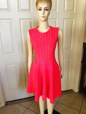 Ted Baker London Women's Pink Fit & Flare Contrast Panel Hearn Mini Dress 3