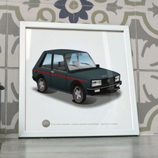 Poster Peugeot 104 ZS2 grise
