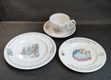 Livraison incluse vaisselle Wedgwood Peter Rabbit 4 articles soucoupe tasse t...