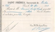 1913 SAINT FRERES A POITIERS -