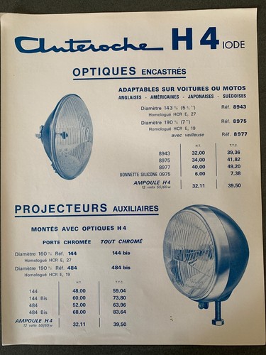 Publicité ancienne auteroche - ancienne,