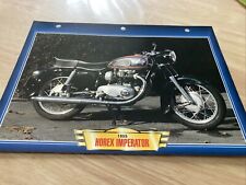 Horex 400 Imperator 1955 fiche carte moto passion collection Atlas