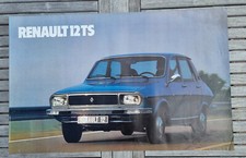 Affiche Originale de CONCESSIONNAIRE RENAULT R12 TS