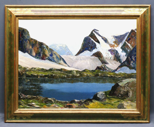 Tableau lac haute montagne - lac,