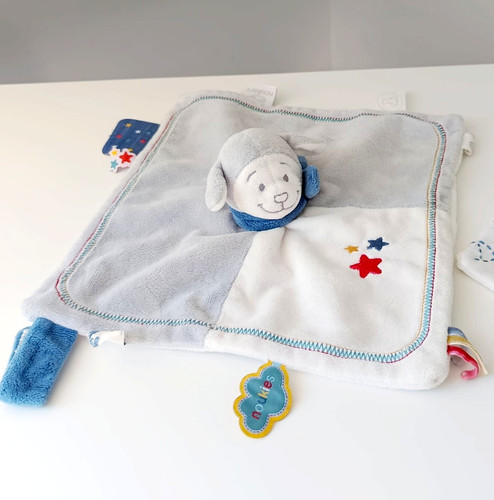 Doudou plat carré - plat, victor