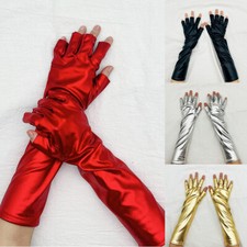 Gants Longs En Simili Cuir