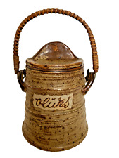 Pot à Olives en Grès pyrité