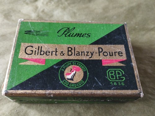 Boite ancienne plumes gilbert - ancienne,