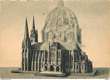28 - Chartres - intérieur de la Cathédrale - Maquette de la Cathédrale - Carte d