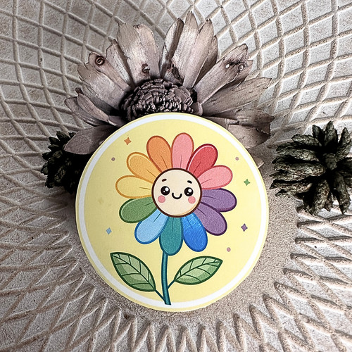 Stickers couleur fleur - couleur,