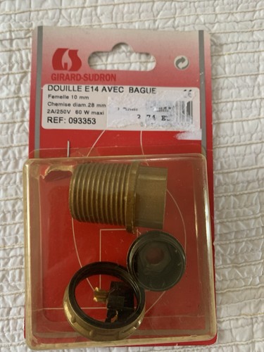 Douille e14 avec bague lampe - avec,
