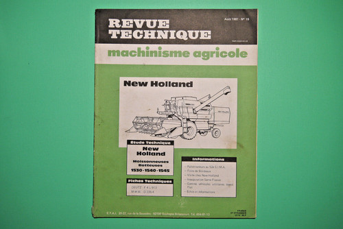 Revue technique machinisme - revue,