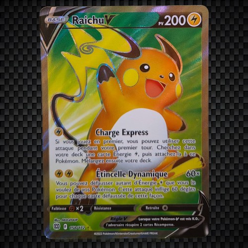 Cartes pokémon raichu v - cartes,
