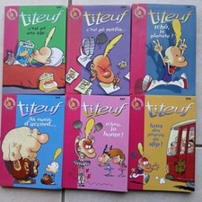 Lot de 6 livres série TITEUF collection la Bibliothèque Rose 9 Ans Zep Jeunesse 