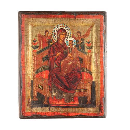 Panagia pantanassa icône bois - panagia,