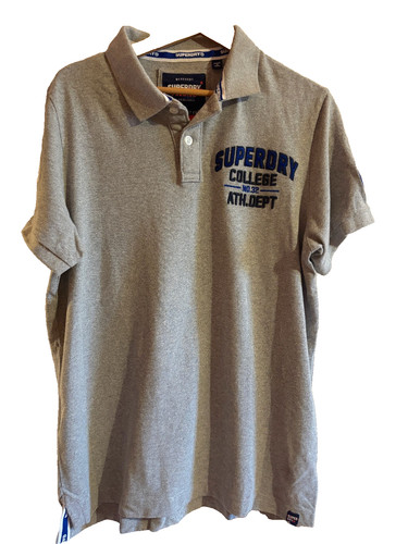 Superdry polo gris taille xl - polo,